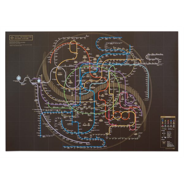 Railway Poster - Seoul Black